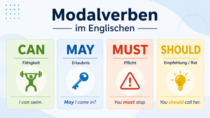 Visualisierung von can, may, must und should